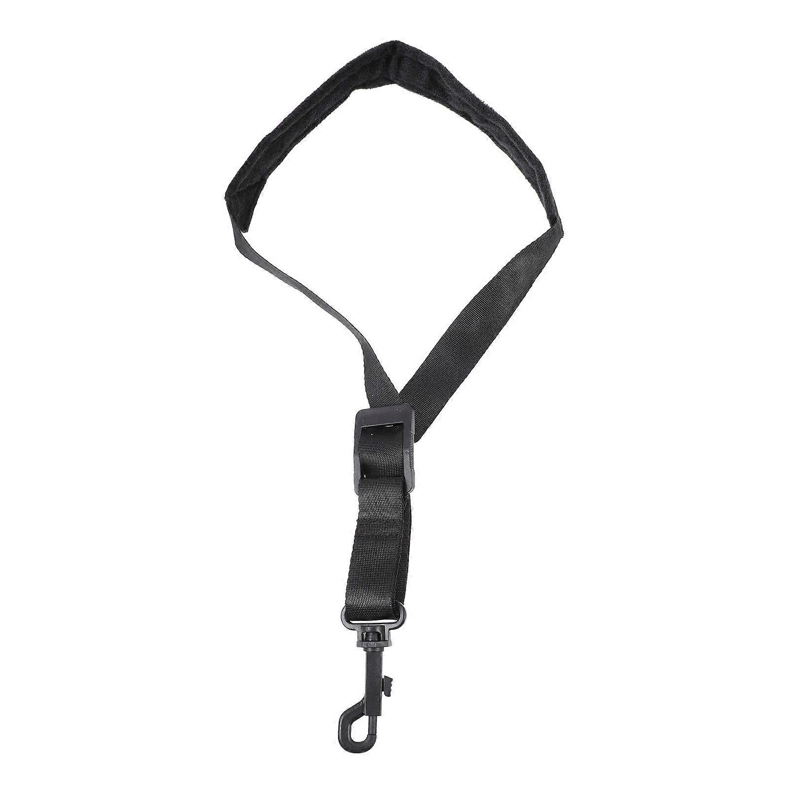 Padded Saxophone Neck Strap Comfortable Practice Professional Saxophonists Fix Saxophone Black 54X3X1CM Reduce Shoulder and Back Pressure 1Pack