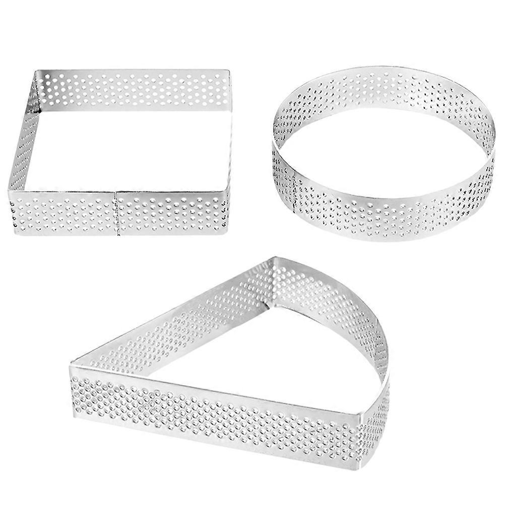 Here's a refined and professional product description based on your input:

 

**3PCS Cake Molds – Square, Round & Triangle – Mousse Baking Tools for