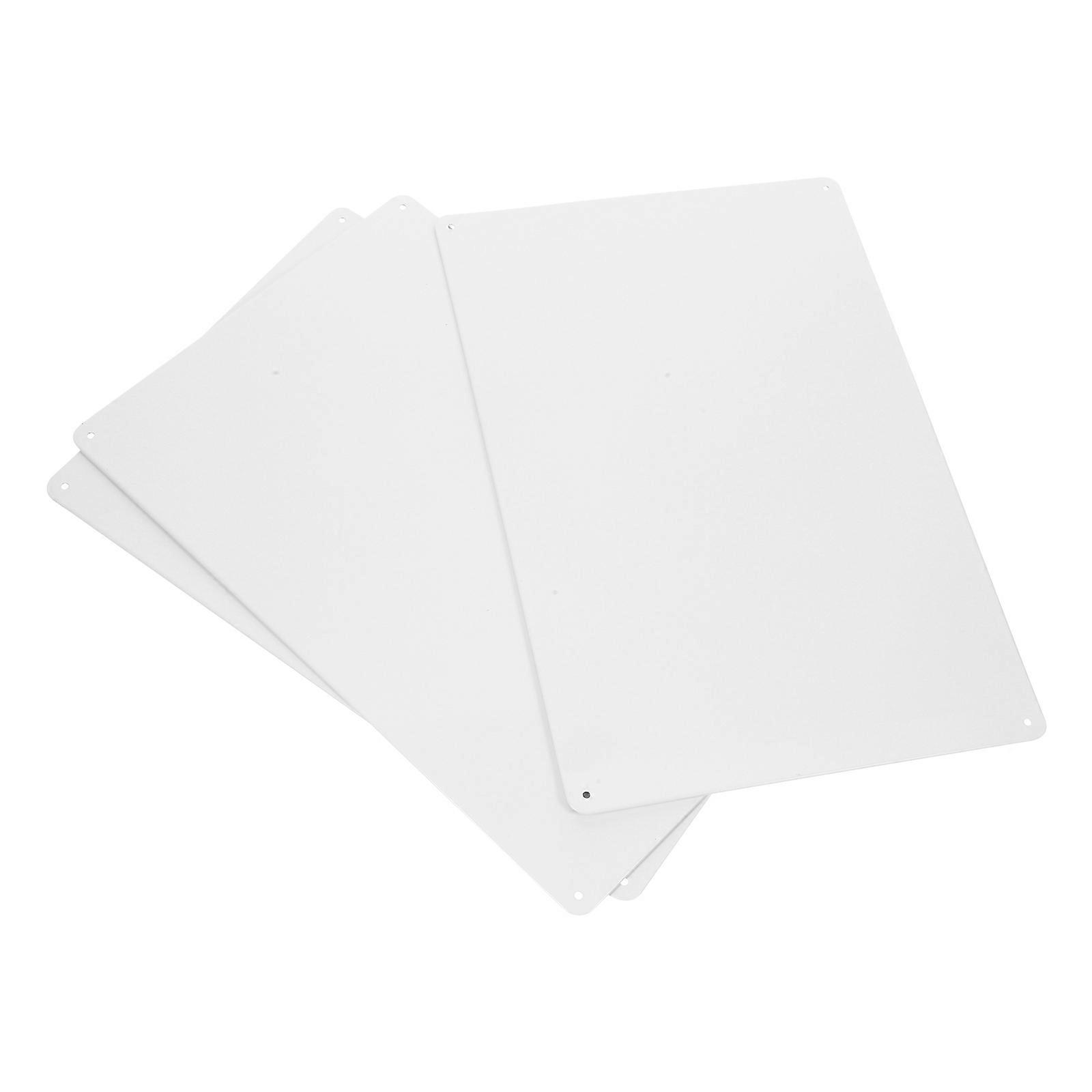 Blank Metal Signs Tinplate Diy Creativity For Artists Designers 30X20cm 3Set