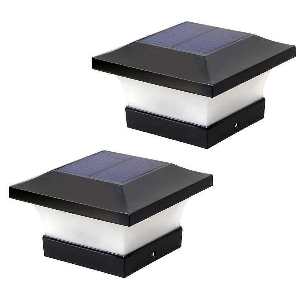 Post Lights Solar Powered Led For Outdoor Use 2Pcs