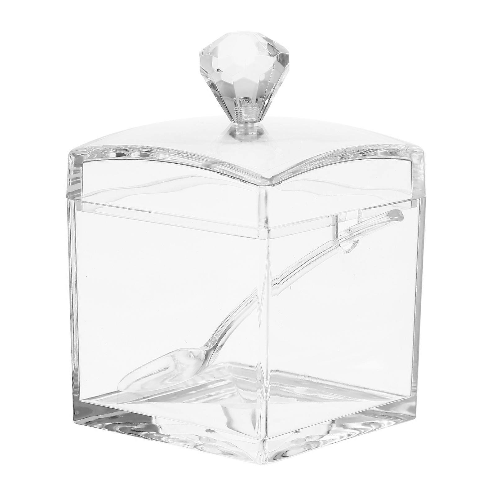 Seasoning Box Preservation Square Shape Seasoning Container Kitchen Organization Transparent 13X8.5X8.5CM Acrylic 1Pcs