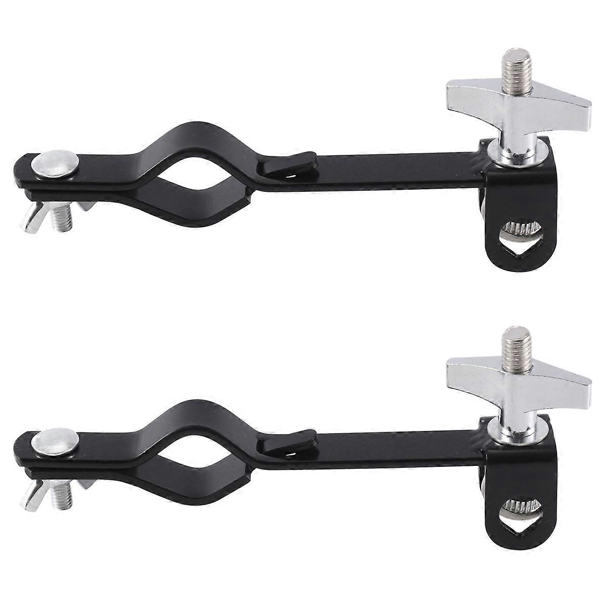 Cowbell Holder Clamp Drum Set Mounting Bracket for Jam Blocks Black