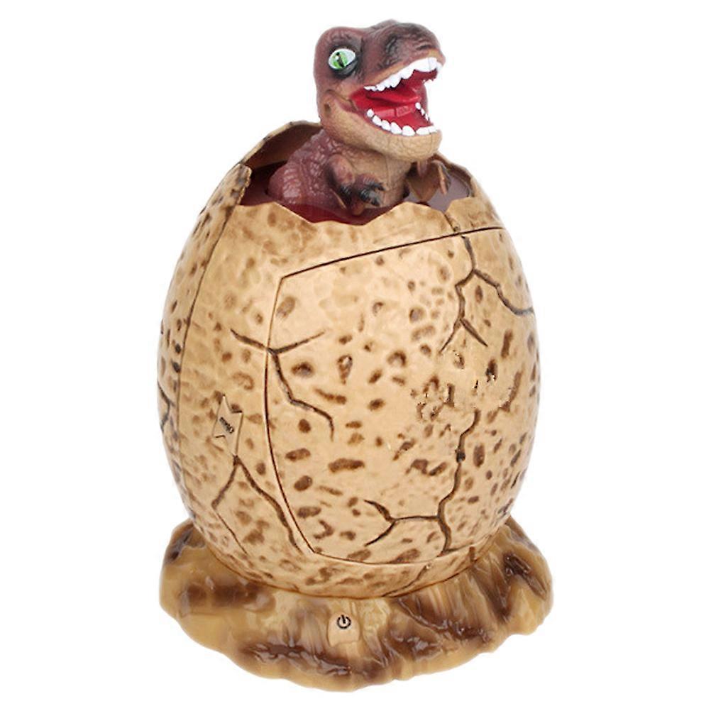 Adorable Money Box Dinosaur Egg Money Bank Toy Electronic Style 26.00X16.60X15.80CM Automatic Money Rolling 1Set