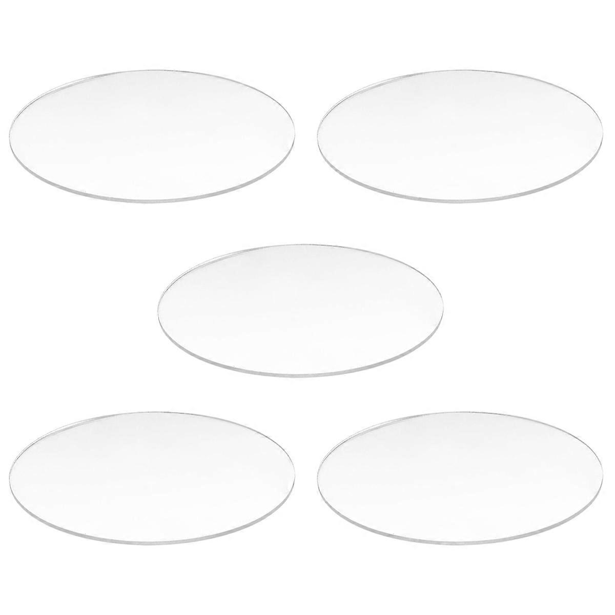 Transparent 3mm thick Mirror Acrylic round Disc Diameter:85mm