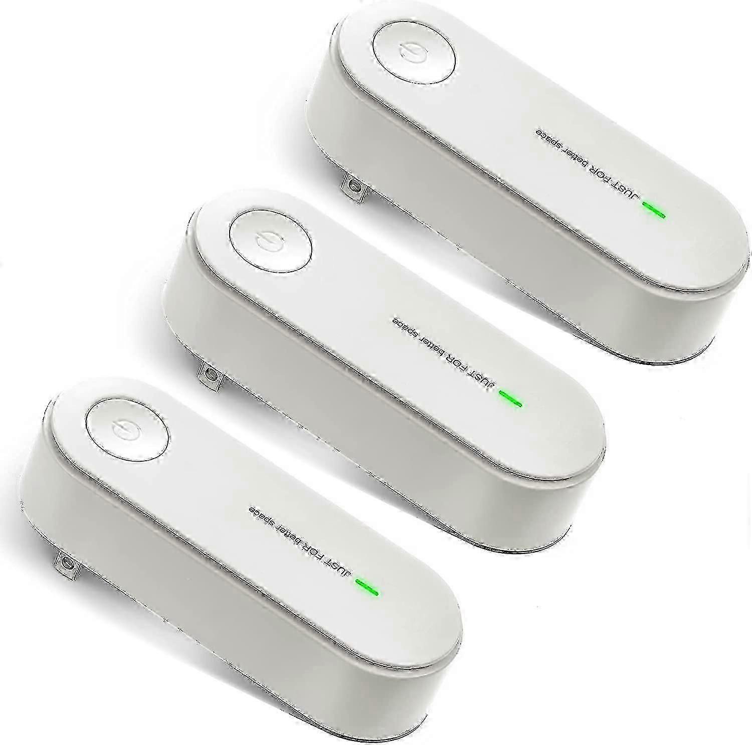 Plug In Air Purifier 3 Pieces Portable Negative Ion Generator Filterless Home Air Ionizers Air Freshener Air Filter Air Cleaner For Removing Smell Pol