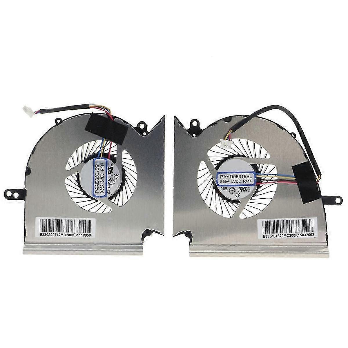 MSI GL75 Leopard 10SDR 10SER 9SC 9SD MS-17E2 N414 17 CPU GPU Cooling Fan Replacement
