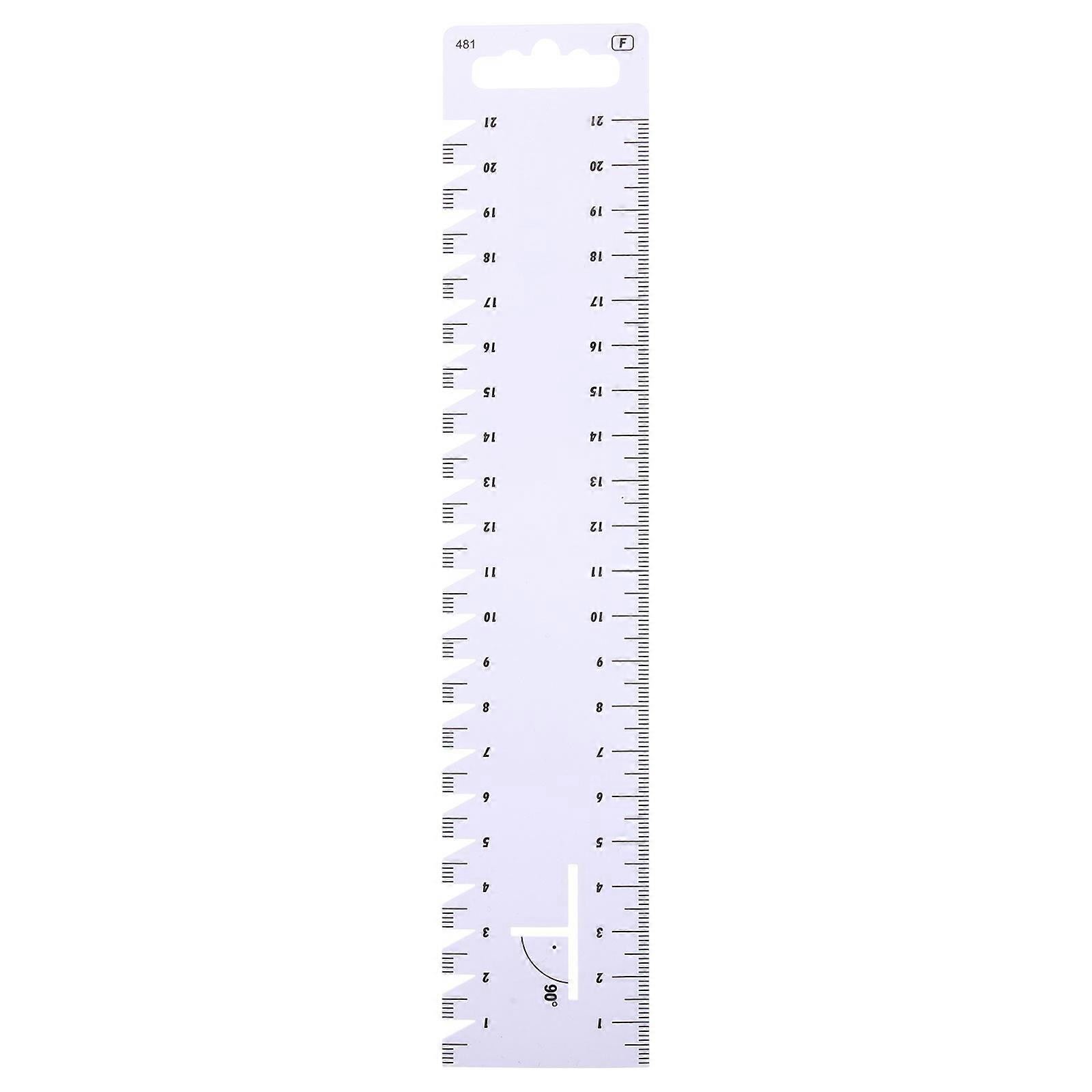 Seam Guide Ruler Quilting Cutting Ruler Patchwork Cutting Gauge Sewing Supply Rectangular Crafts Enthusiasts 1Pack