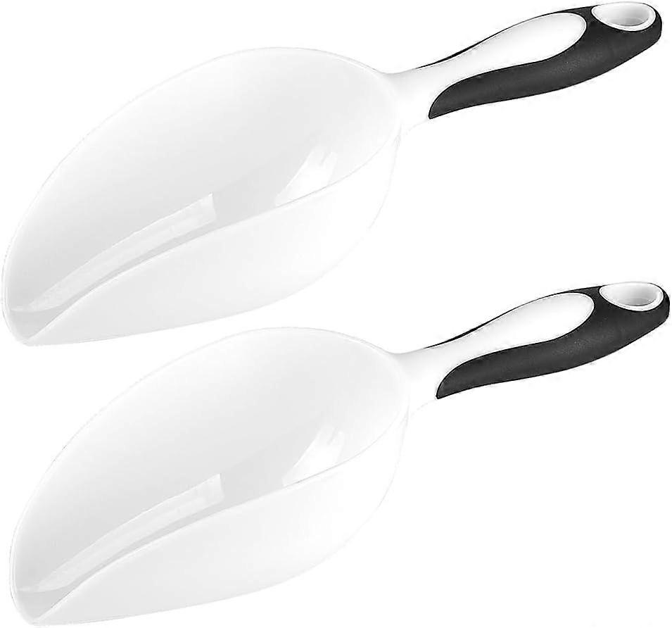 Plastic Ice Scoop, 2 Pcs Food Scoops Set, Multifunction Kitchen Scoop