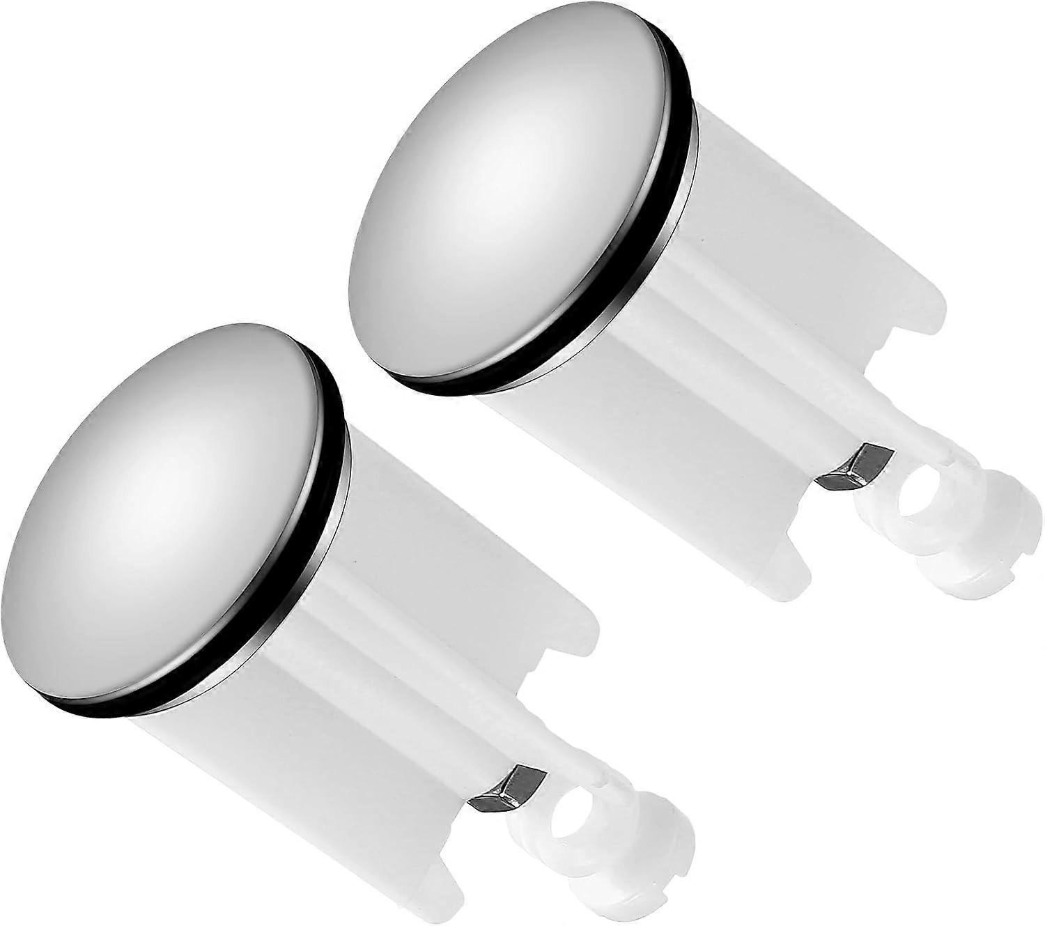 Universal Sink Plug, 2 Pieces Drain Plug, Adjustable Sink Plug, Universal Sink Plug with Drain Hair Filter for Sink, Bidet, Bathroom