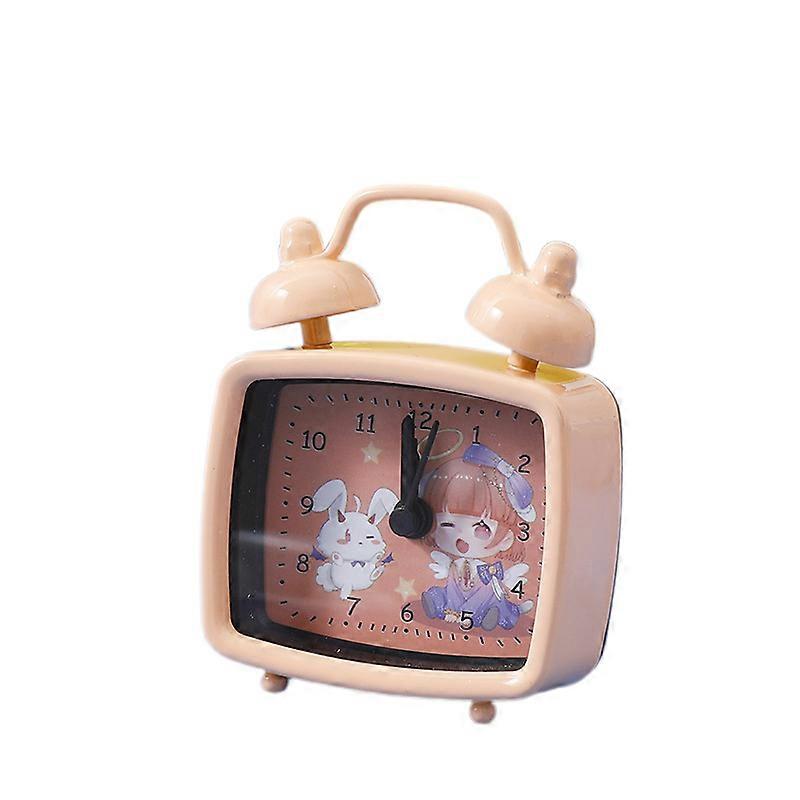 Mini small alarm clock, simple creative clock for children boys and girls, suitable for bedside clock in student dormitory