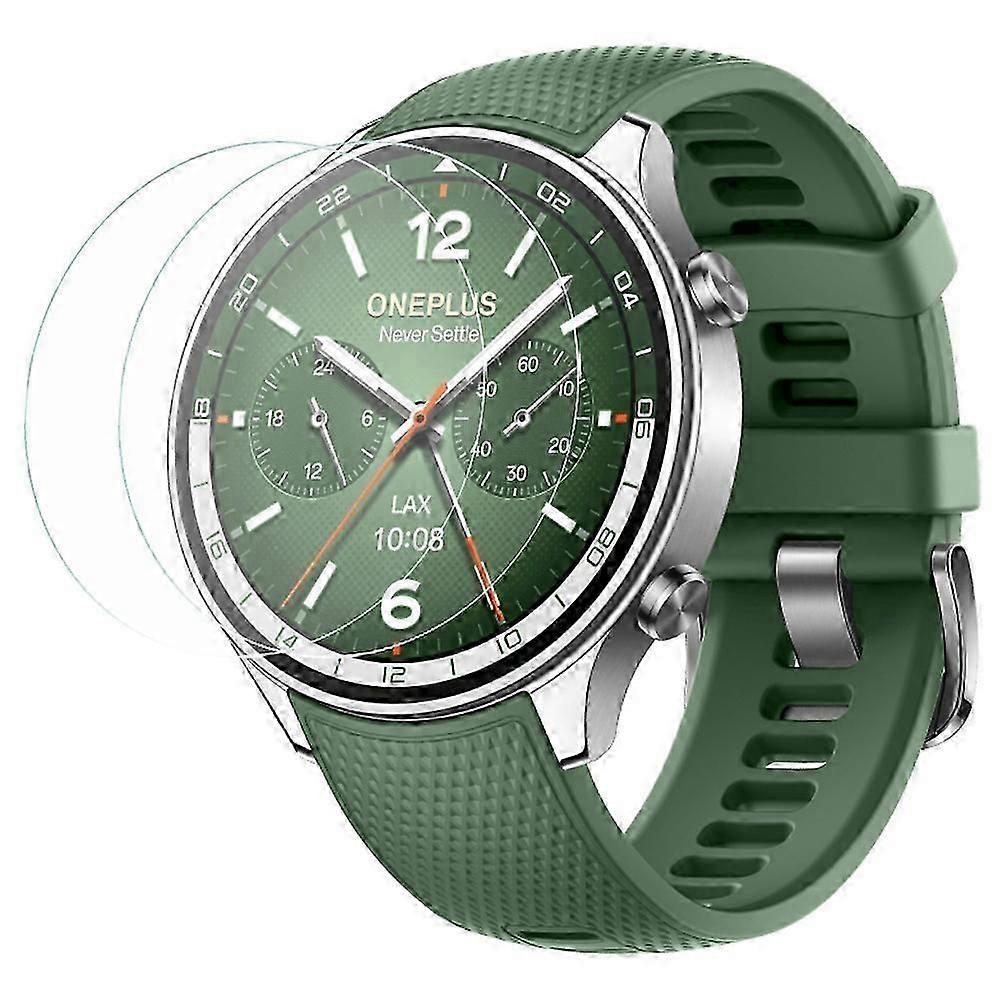 2Pcs For OnePlus Watch 2R Tempered Glass 2.5D Arc Edge Watch Screen Protector