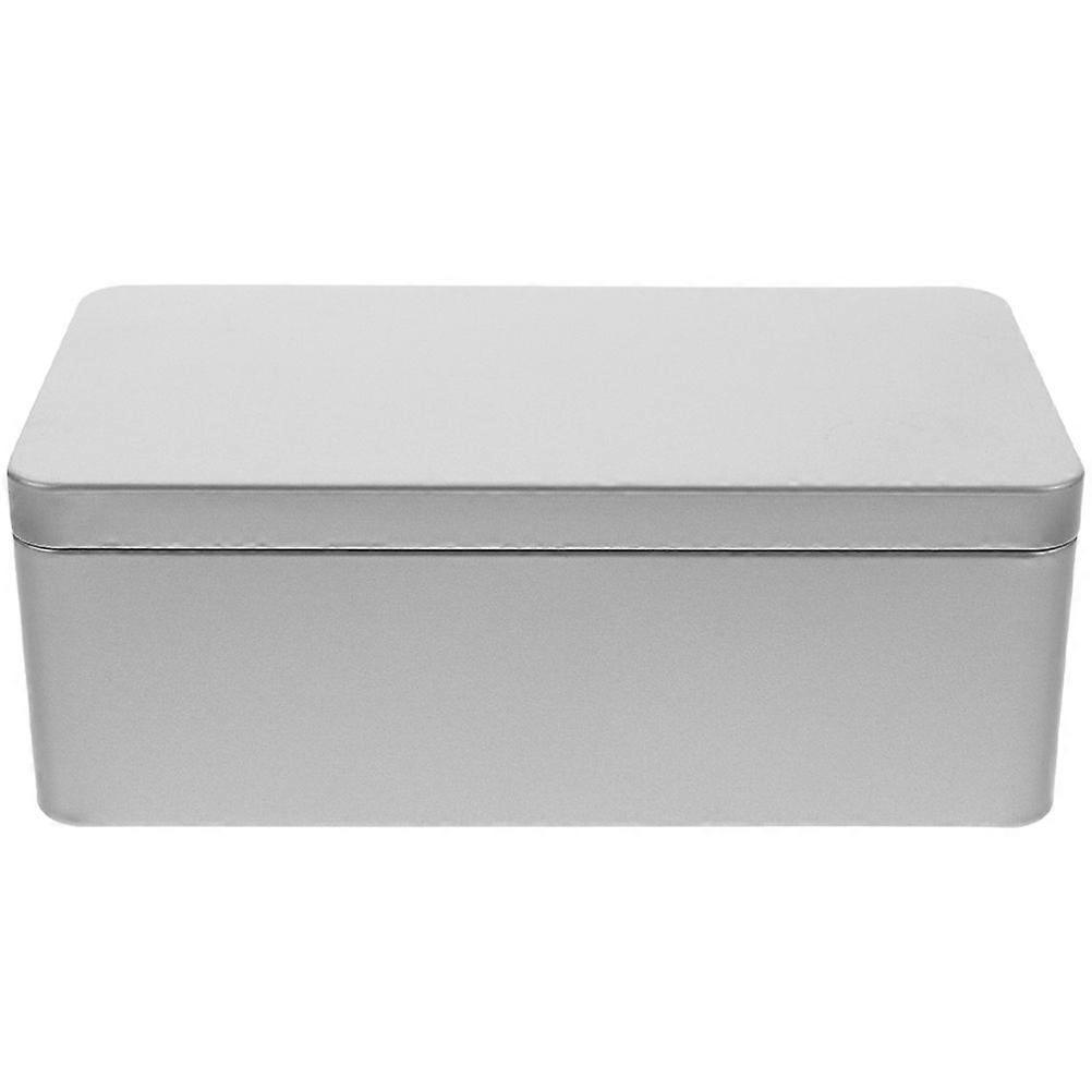 Tin Box With Lid Rectangular Tinplate Box Tinplate Tea Leaves Can Accessory