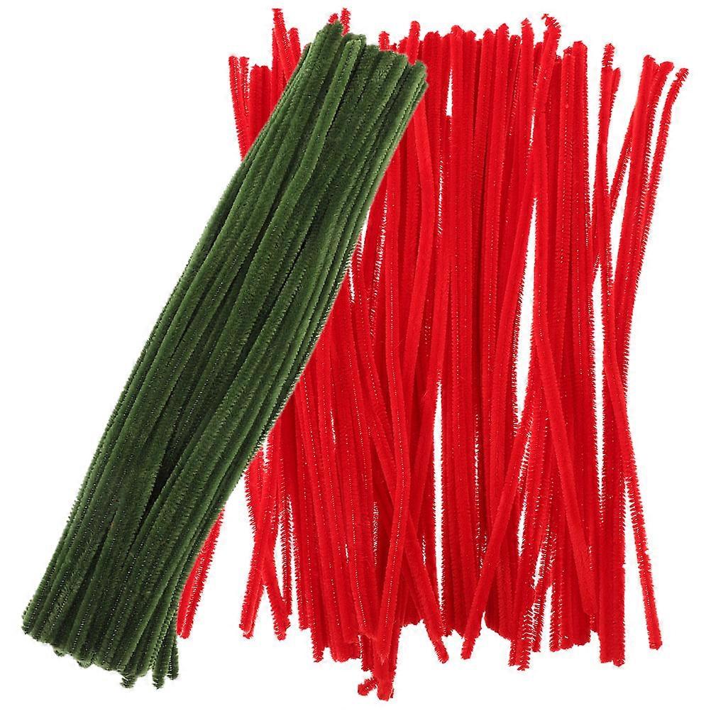 Diy Twisted Stems Twisting Sticks Crafts Making Colored Twisting Stems Green 29.00X0.60X0.60CM Imagination Development 200Pcs