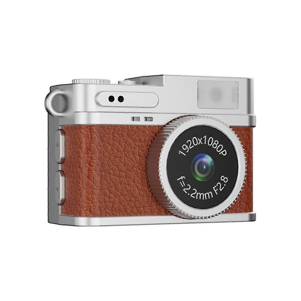 1080P Retro Pocket Camera 0,96 pouce Pouce Étudiant Sports Camera Brun