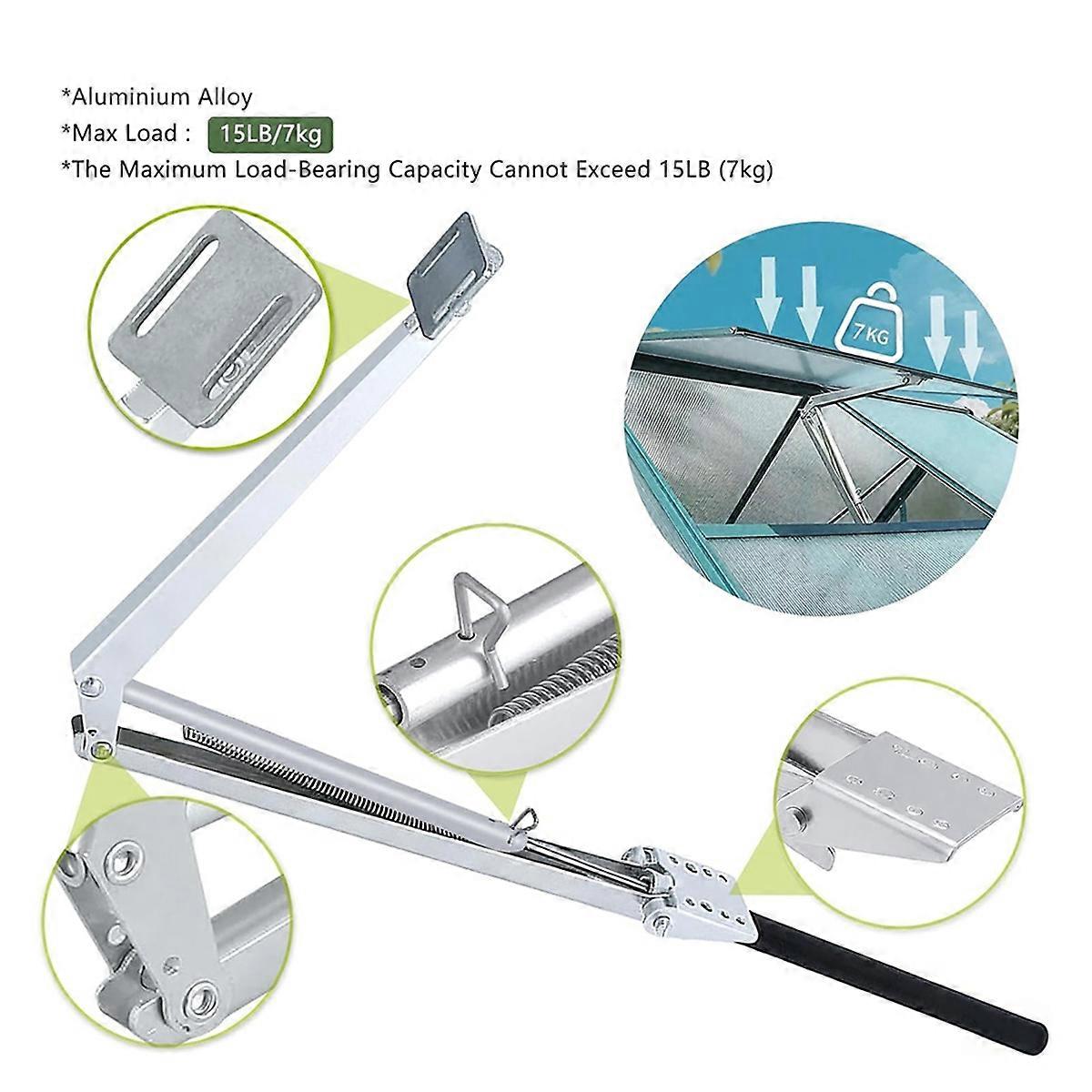 2PCS Auto Vent Opener Automatic Greenhouse Window Openers