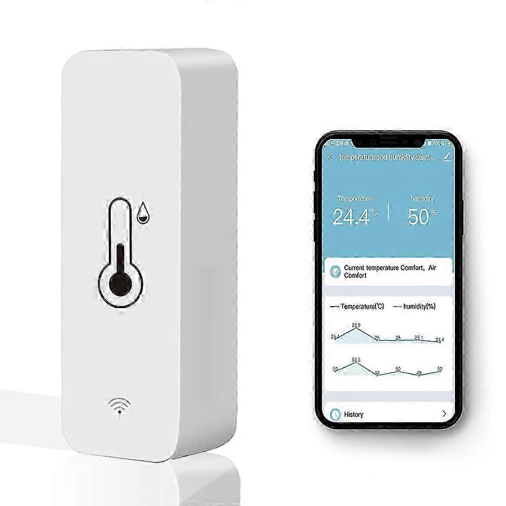 Tuya Smart Wireless Temperature Humidity Sensor Mini Bluetooth-Compatible APP Remote Control Thermometer Hygrometer