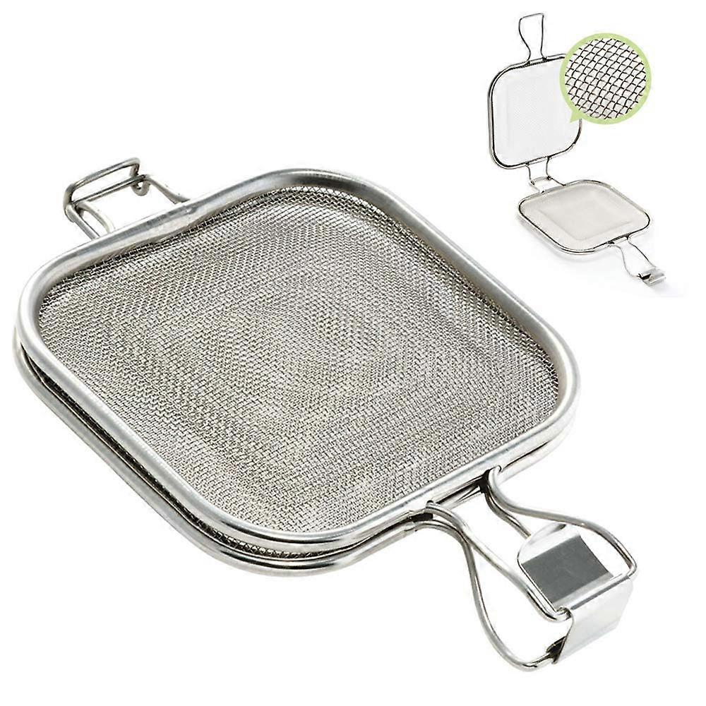 Stainless Steel Sandwich Grill Basket with Clamp for Oven and Toaster, Folding Wire Mesh Design, Durable and Versatile Cooking Tool