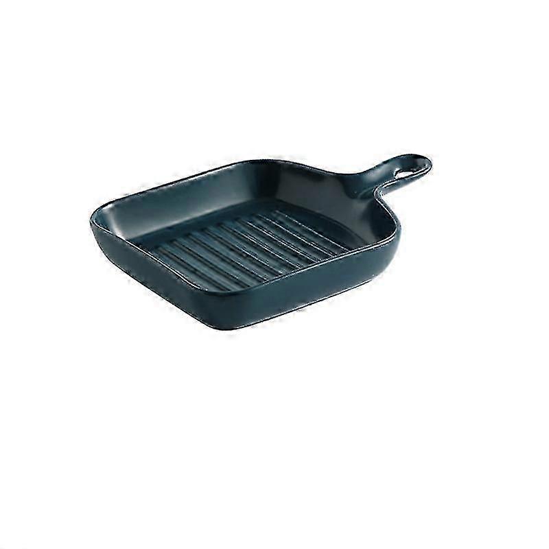 2pcs Four Cuisson Moule Ptisserie En Cramique Home Avec Poigne, (bleu)