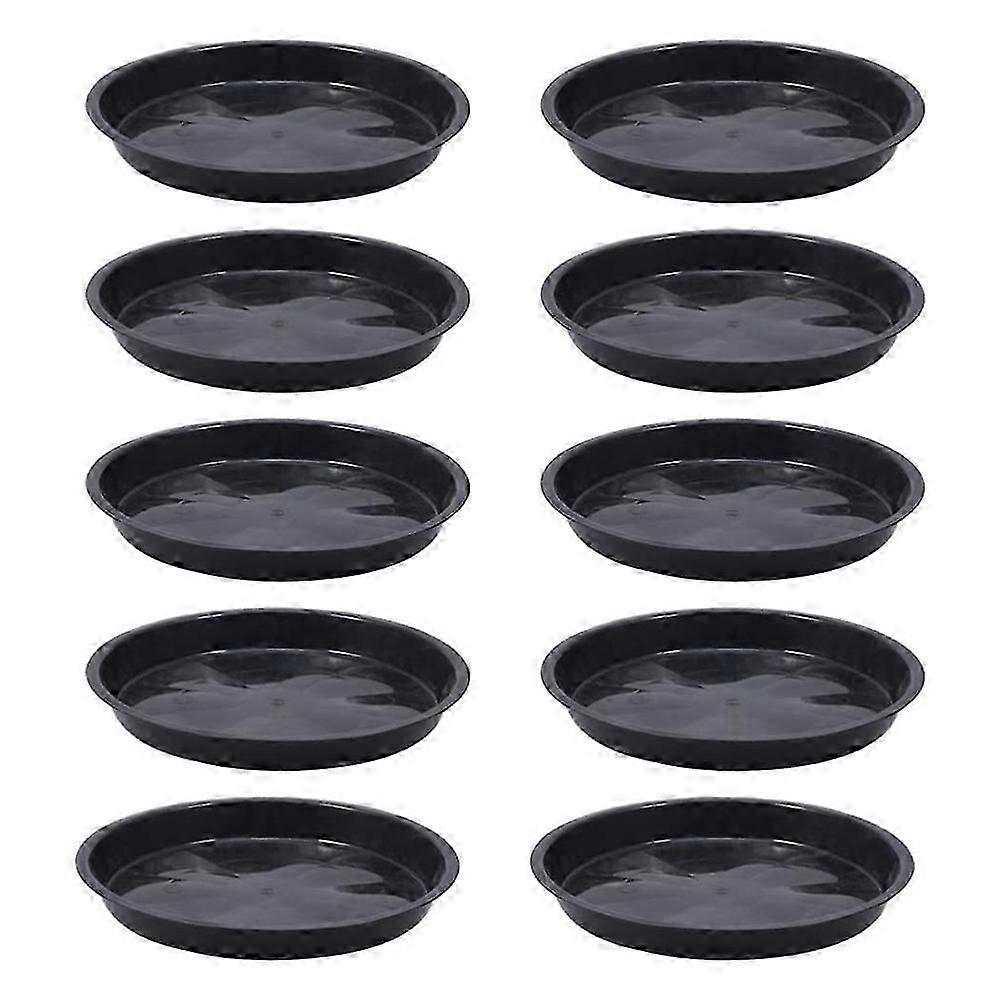 10Pcs 10Sizes Kunststoff Runde Form Haus Garten Blumentopf Pflanzgefäß Tablett Untertassen JIKAIX