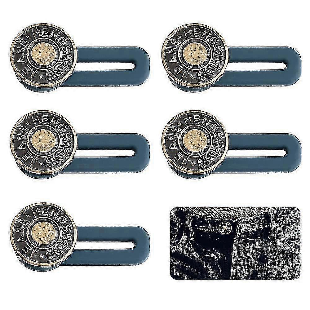 5pcs Adjustable Button Waist Extender for Trousers Suitable for Men and Women Jeans