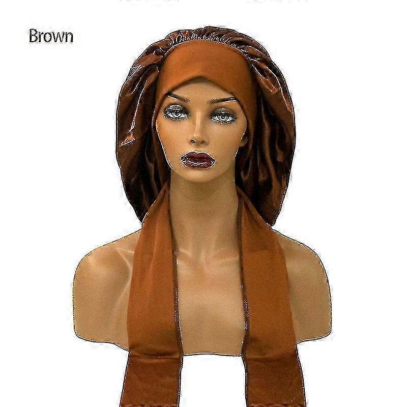 Adjustable Reusable Waterproof Shower Cap for Long Hair