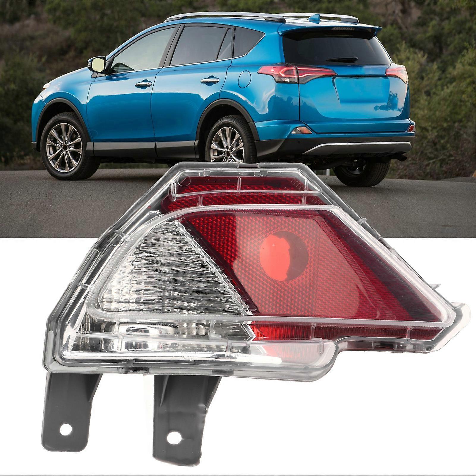 Rear Bumper Reflector Light Waterproof Reflector Light Stop Lamp for RAV4 2016 2017 2018 Left 