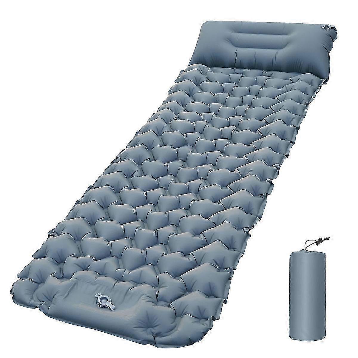Self-Inflating Camping Mattress, Thickened Foldable Outdoor Sleeping Mat, Tear-Resistant Inflatable Air Mattress for Hiking