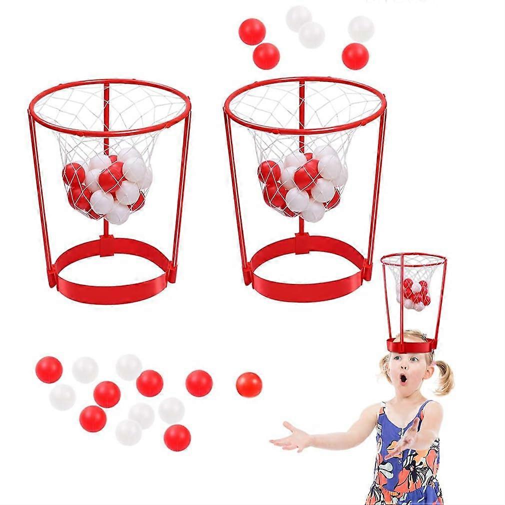 Basketball Games, Set of 2 Head Basketball Hoop Toys for Children and Adults
