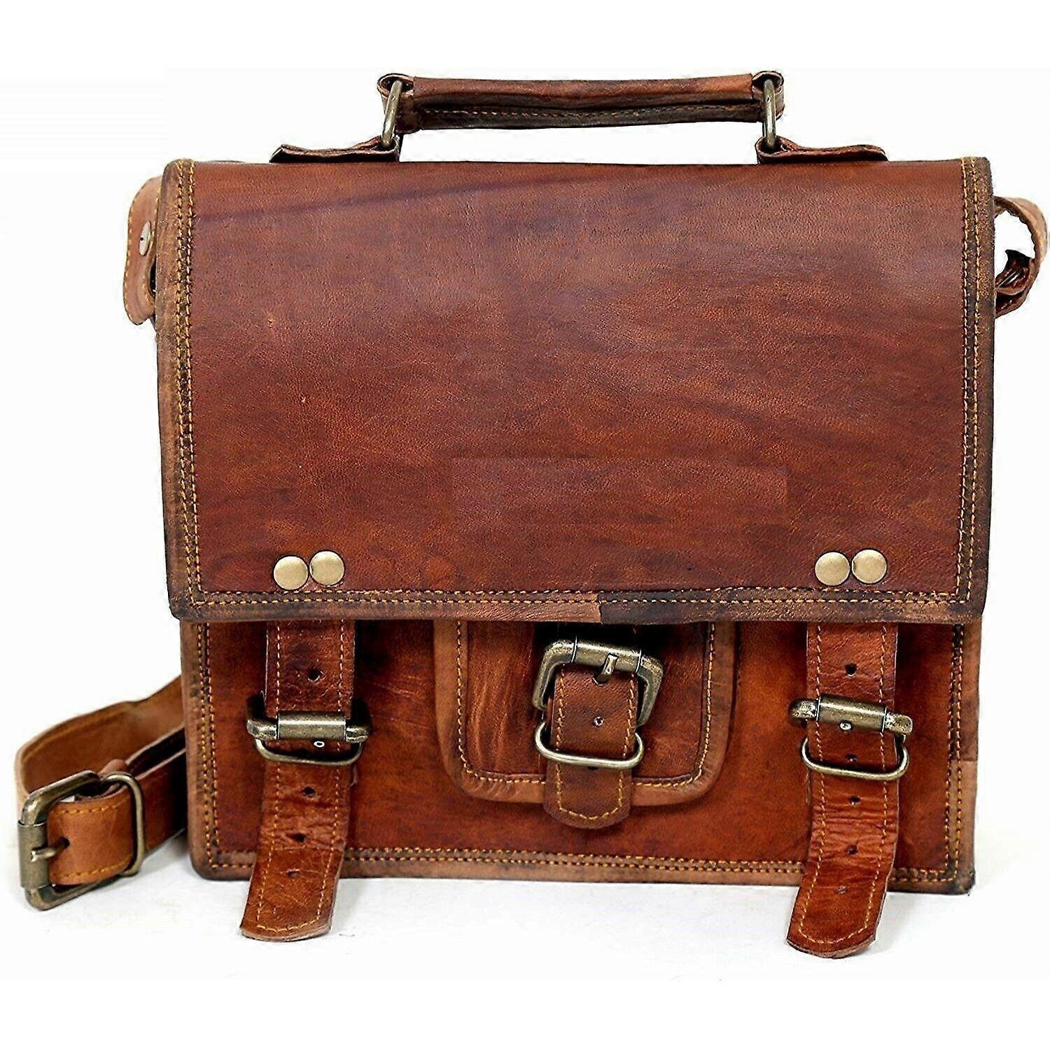 Axel Litet fodral Herr Väska Vintage Get Läder Budbärare I Pad Mobil Handväska