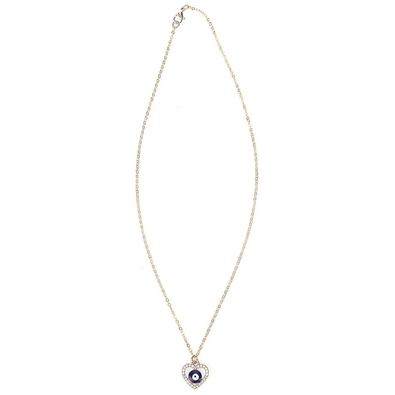 2025 Najnowszy model naszyjnika Evil Eye Heart Water Wave Chain Ladies Choker dla