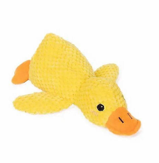 Anti-Stress Duck for Dogs, Yellow Plush Chew Toy with Sound, Small Size, Cute Design, Ideal for Stress Relief