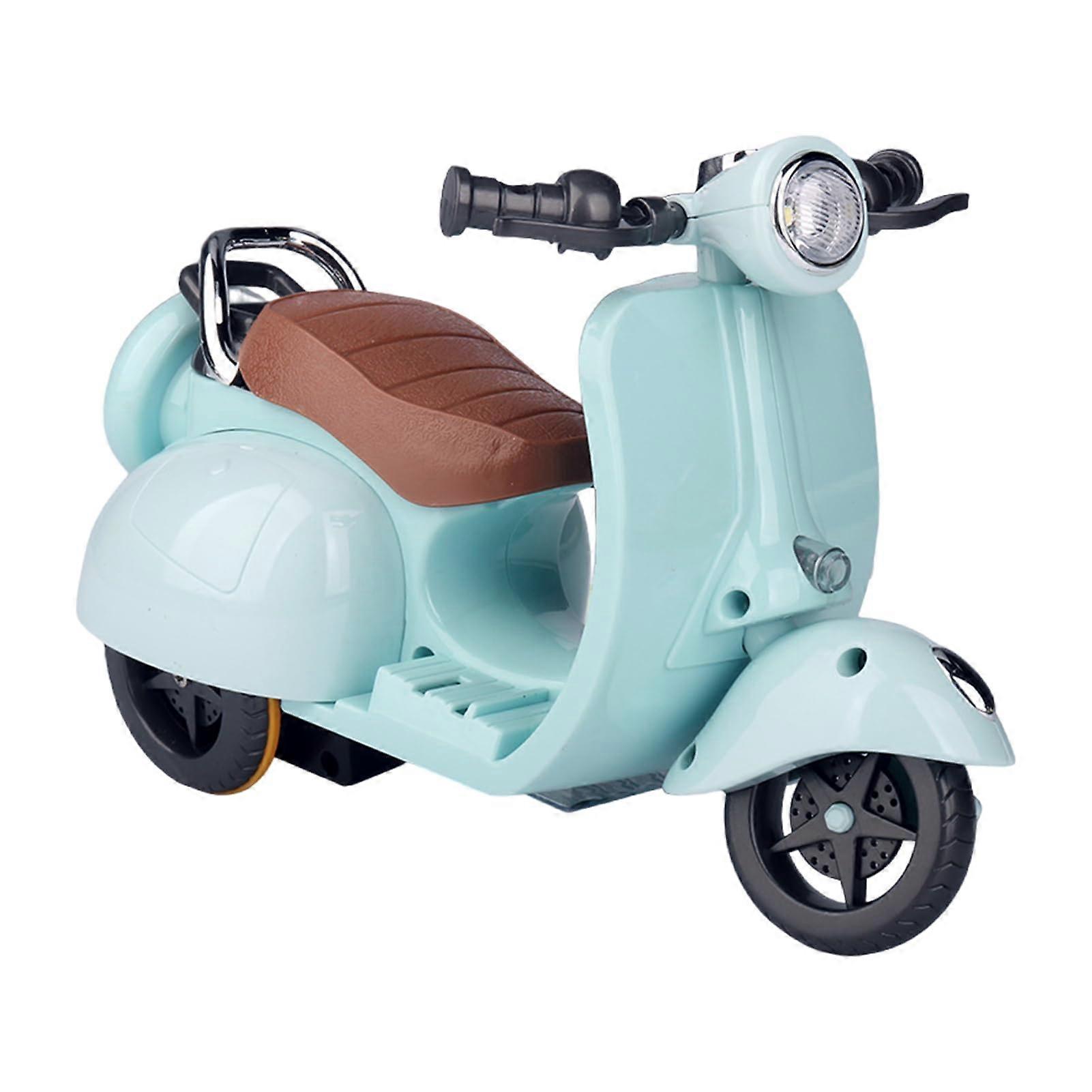 Hamster Elektrofahrrad 360 Grad Drehbar Blau, Robustes ABS Simuliertes Elektro Motorrad, Endloser Spaß für Haustiere