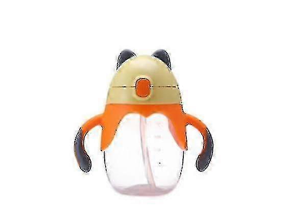 1pc Kids Lovely Cup Cartoon Sippy Cup with Handle for Learning to Drink (yellow)