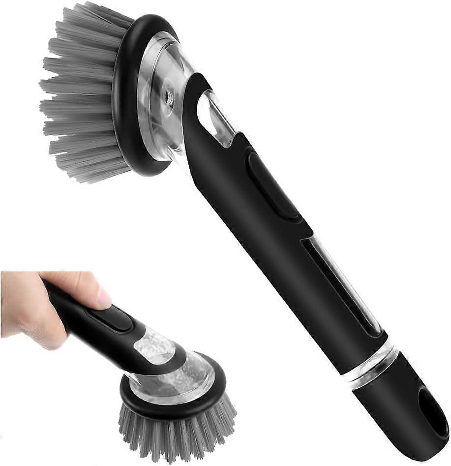 Dishwashing brush with liquid dispenser - kitchen cleaning