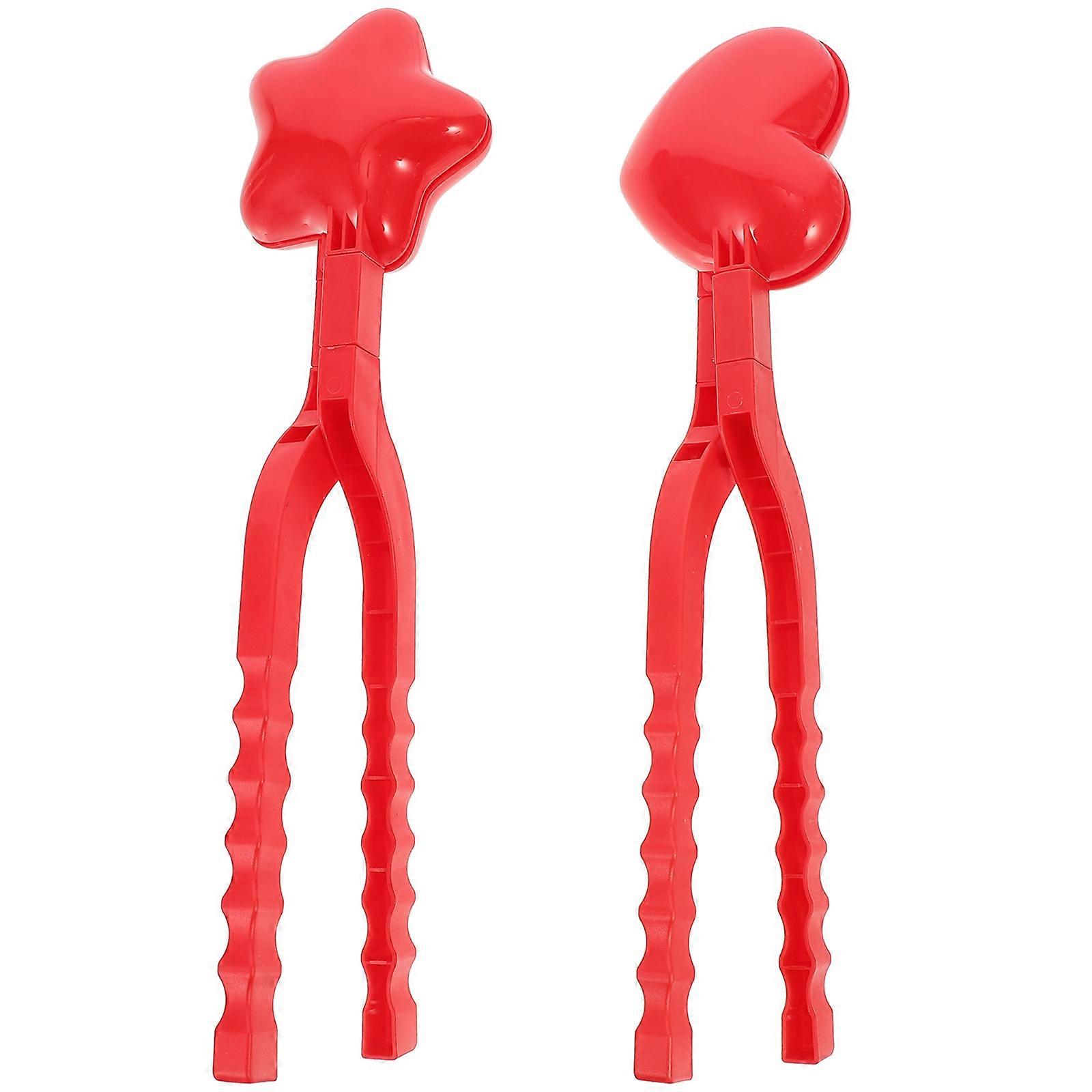 Maker, Pack de 2 Moule à neige d’hiver Activités de plein air d’hiver pour les enfants Moules Fabricant amovible extérieur pour les enfants
