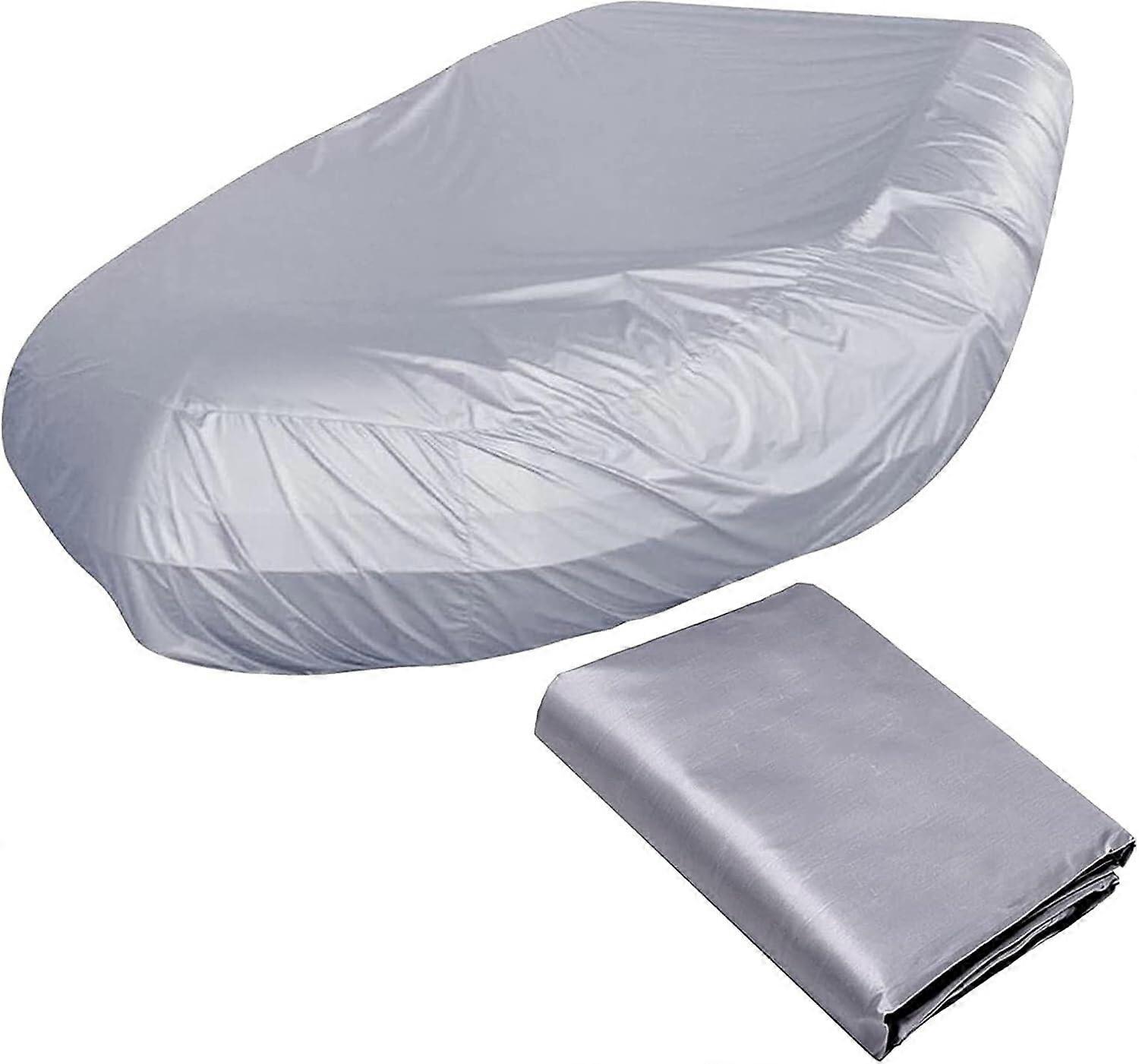 Abschleppbare Bootsabdeckung 230x94x46cm Silver, Robuste Wasserdichte Schlauchbootabdeckung, UV-beständig, Staubdicht