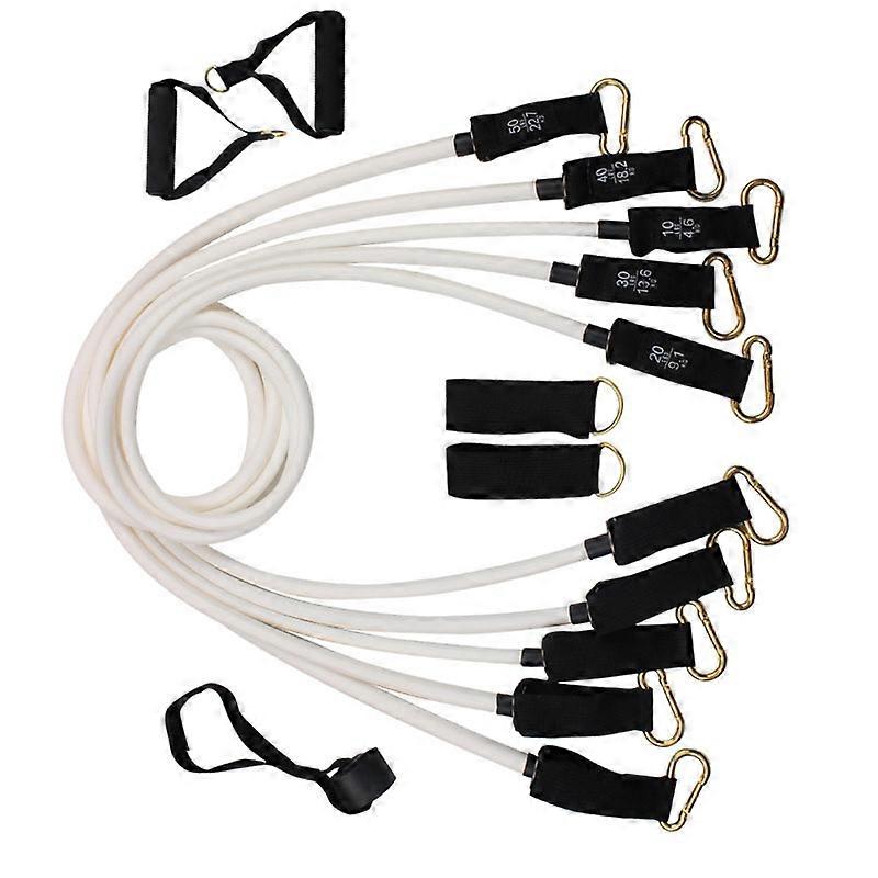 INF High Quality 11-Piece TPE 150lbs Resistance Band Set with Hooks for Full Body Training