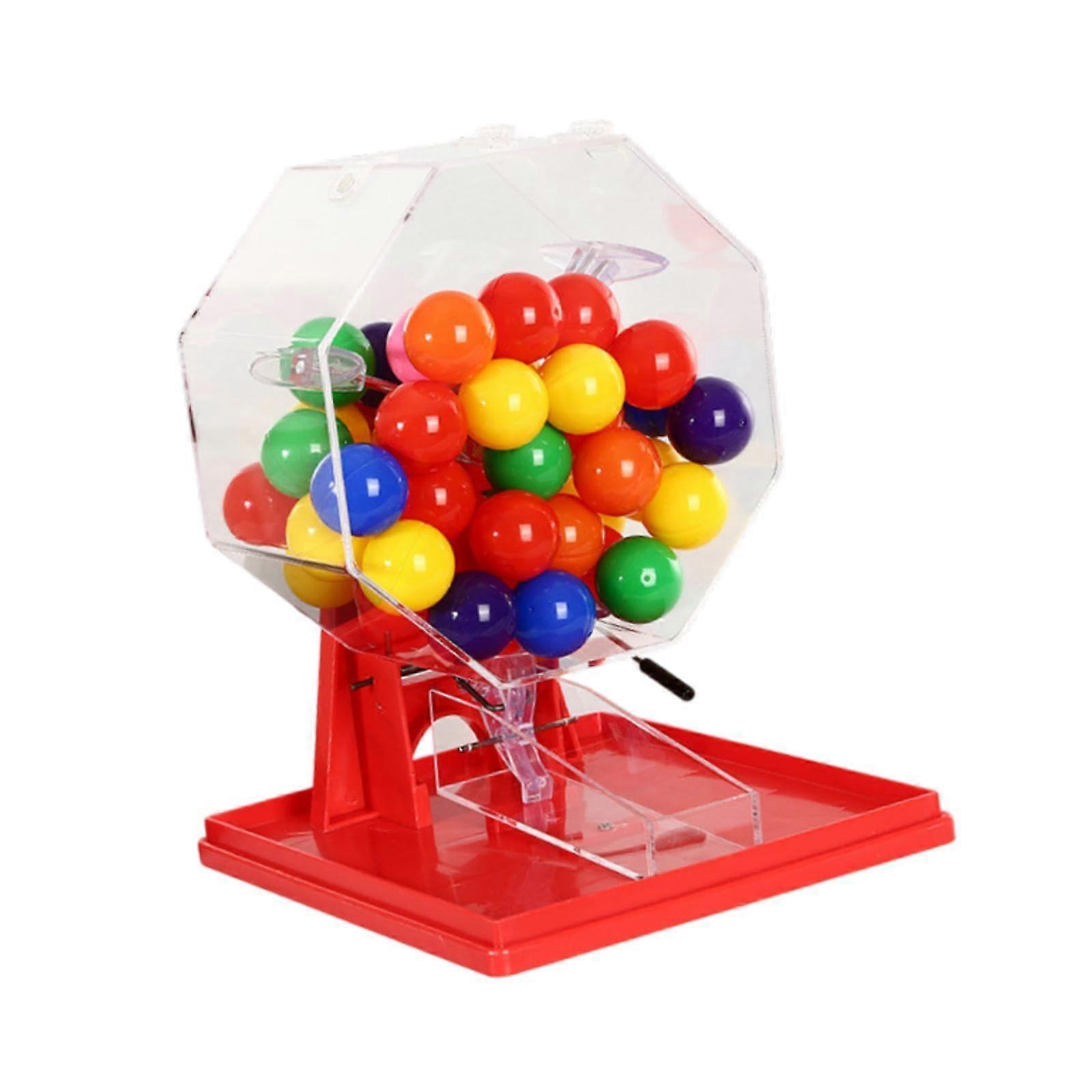 Lotto Ball Machines, Game Cage and Balls, Bingo Machines, Lottery Machine for Number Balls, Home, Multicoloured Balls, Multicolor Balls.