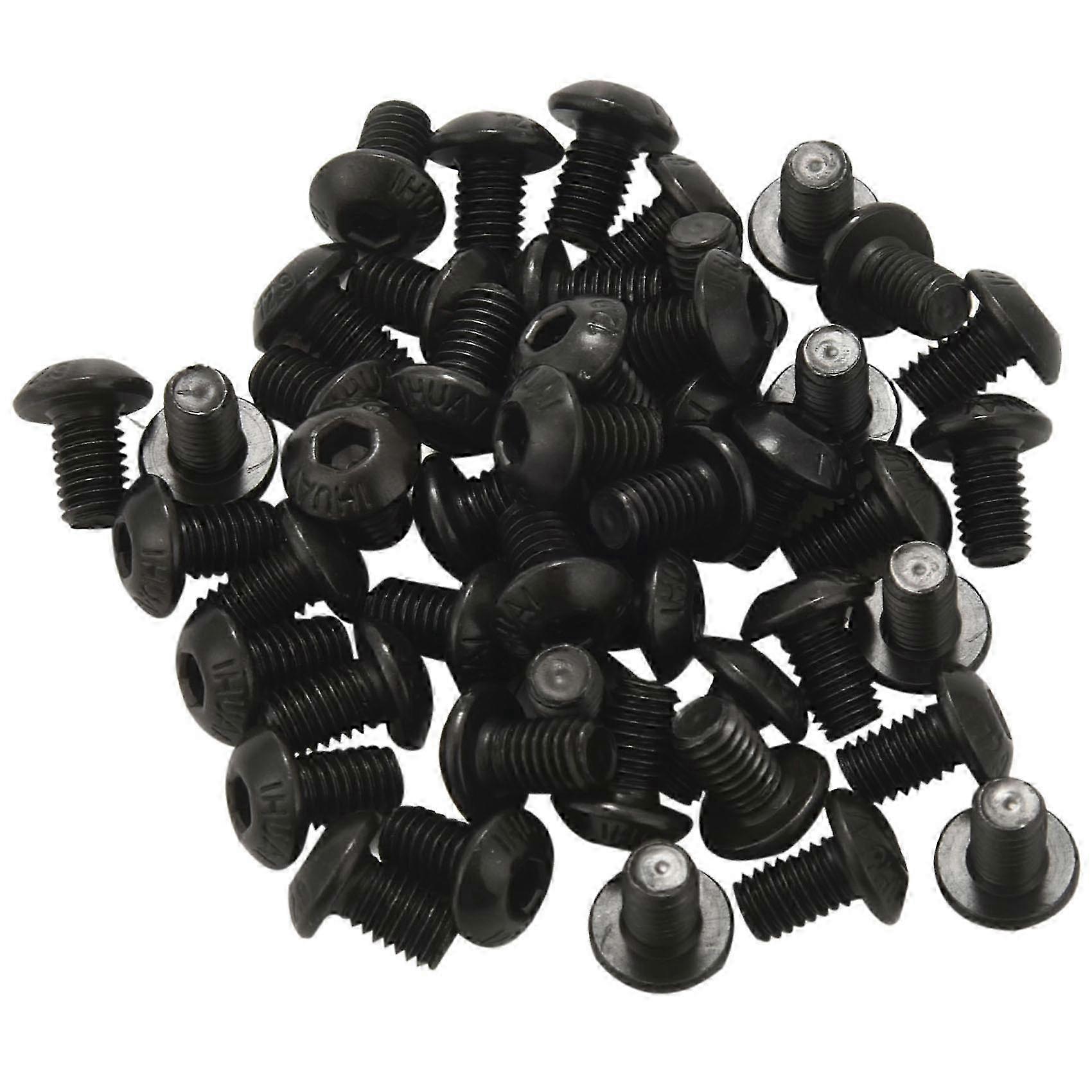 M5x8mm Button Head Hex Socket Cap Screw Bolt Black 50 pcs Edition 0708