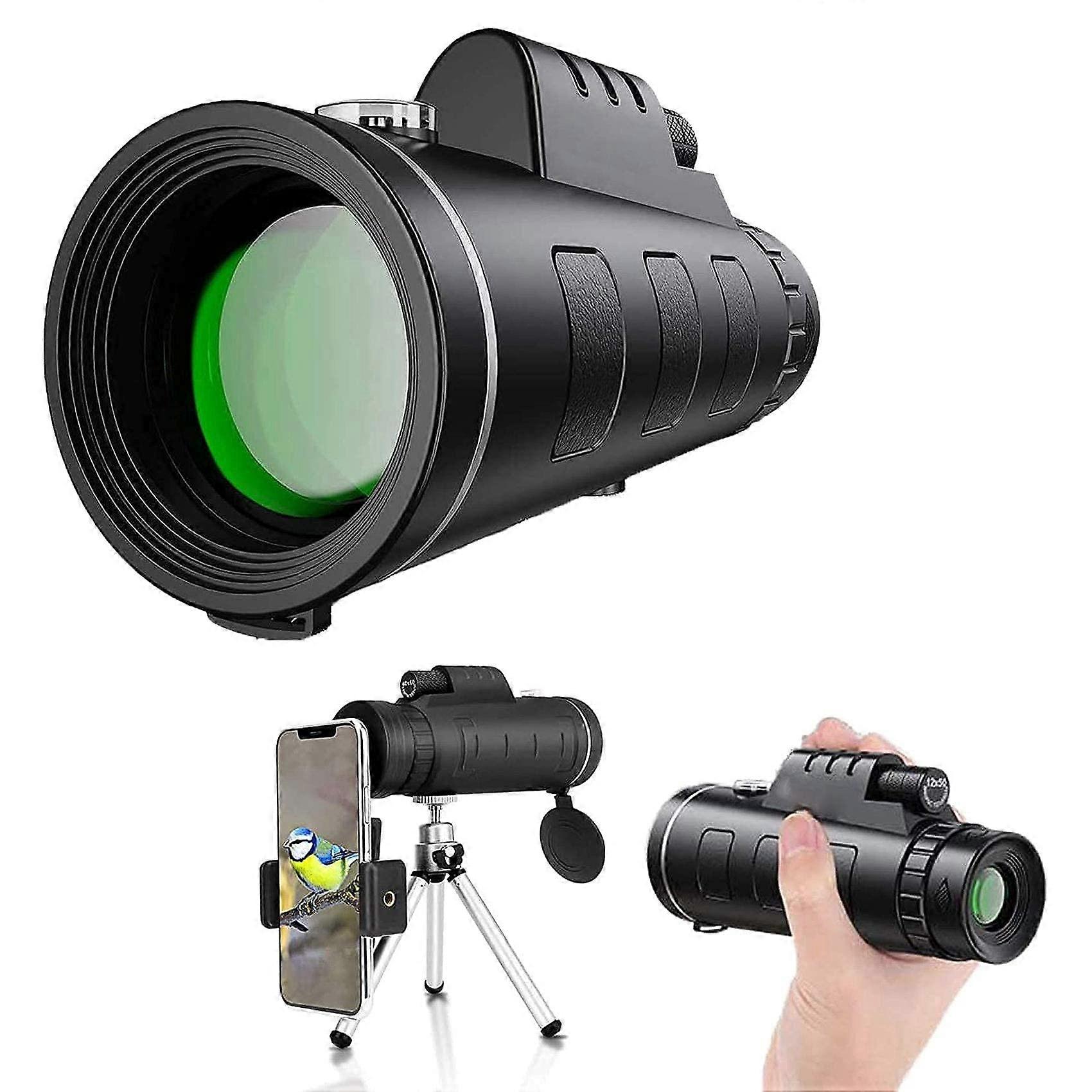 Bak4Prism Monocular Scope with Phone Holder, Tripod for Bird Watching, 40x60