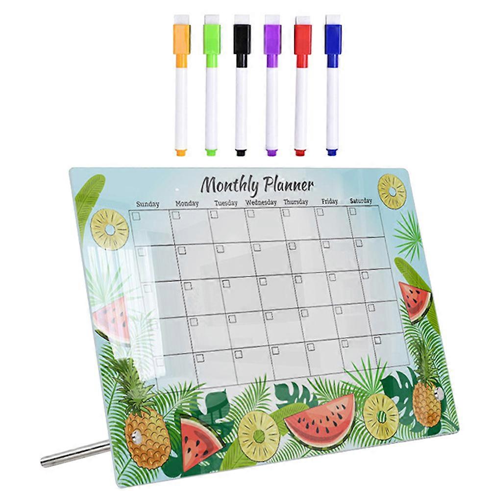 Desktop Planning Boards Whiteboard For Assorted Color Material 30x20cm 1Set