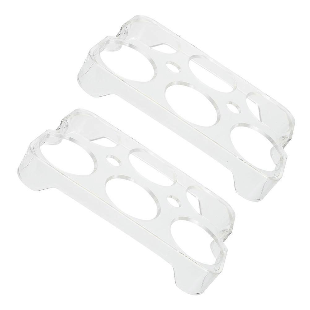Egg Tray 2Pcs Transparent PP Durable Egg Storage Box for Storage