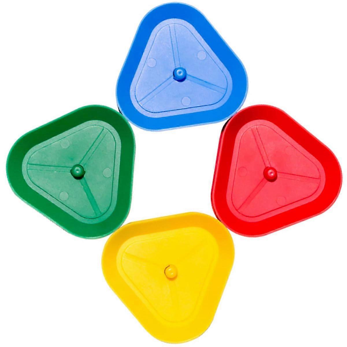 4 x Triangular Playing Card Holders for Adults for Board Games, Robust and Portable for Convenient and Easy Organisation