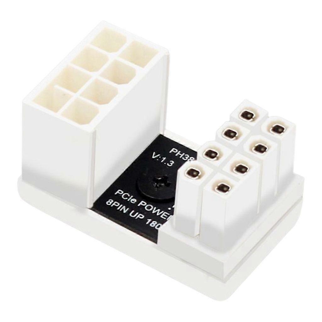 ATX 8Pin Kvinna till 8PIN Man 180 Graders Vinklad Nätadapter U Turn Connector