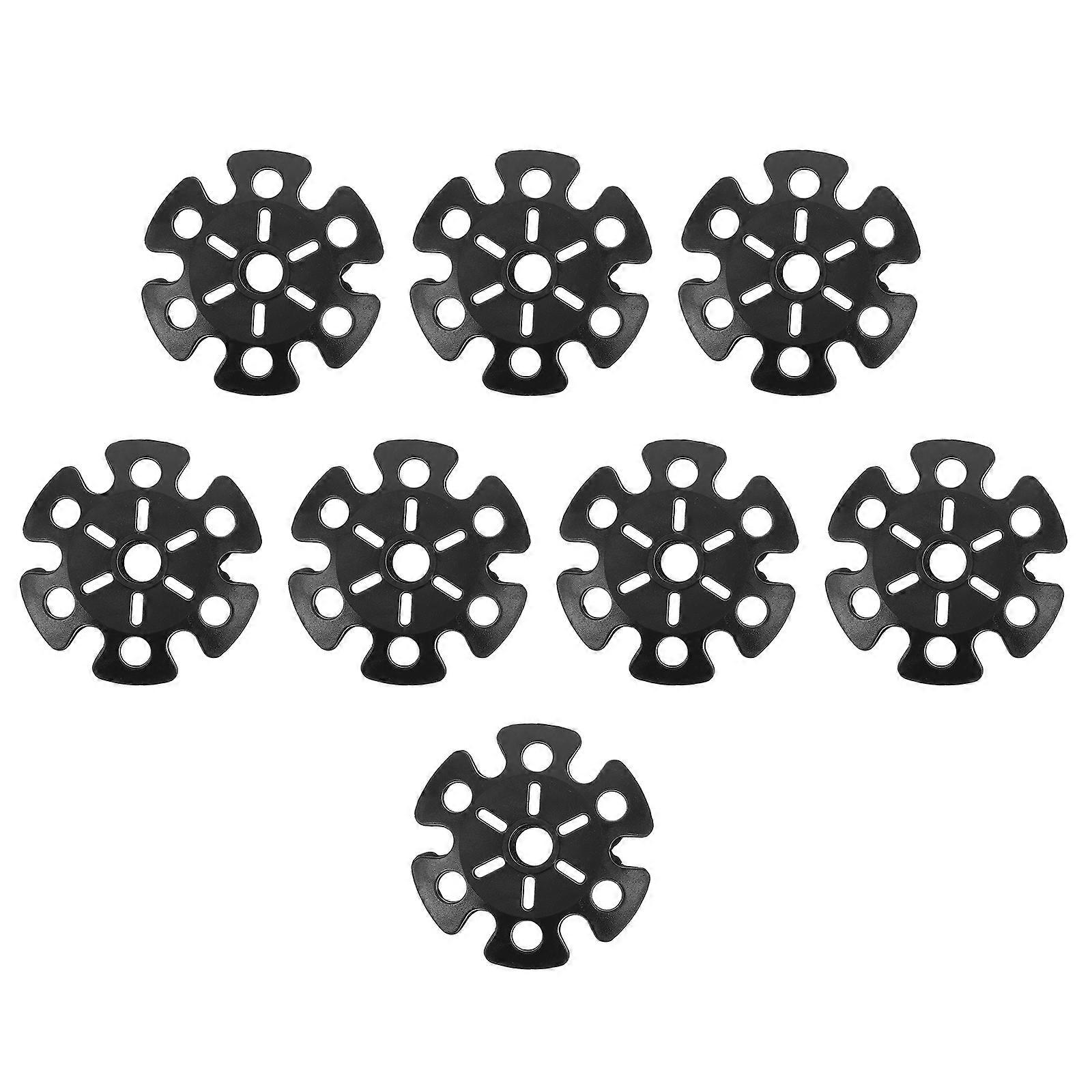 Snow Baskets for Walking Sticks Trekking Pole Snow Baskets for Mountaineering and Black 8.60X8.60X2.30CM Stability in Snow 8Pcs