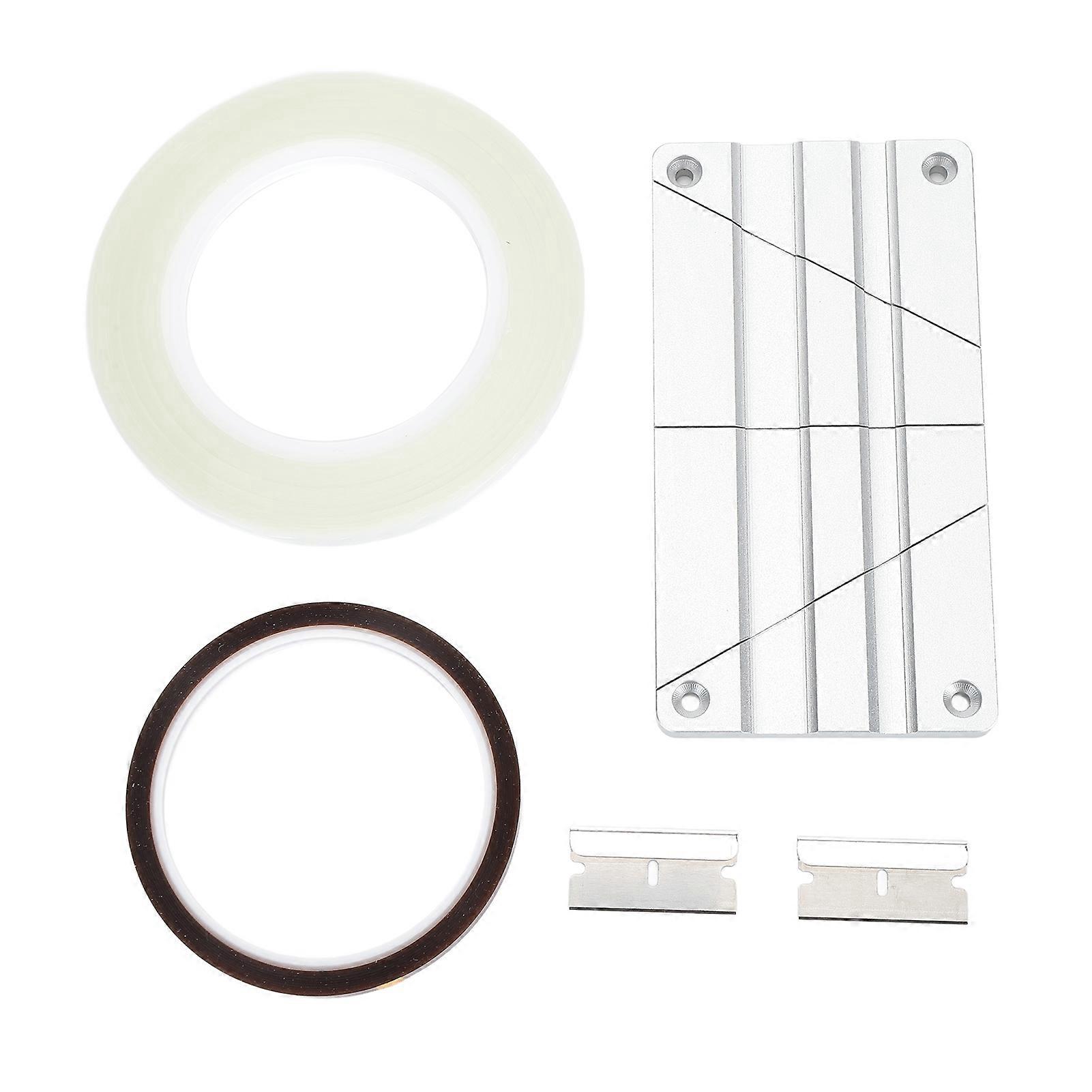 Professional Aluminum Alloy Tape Splicing Set for Reel to Reel Cassettes with Gold Leader Tape