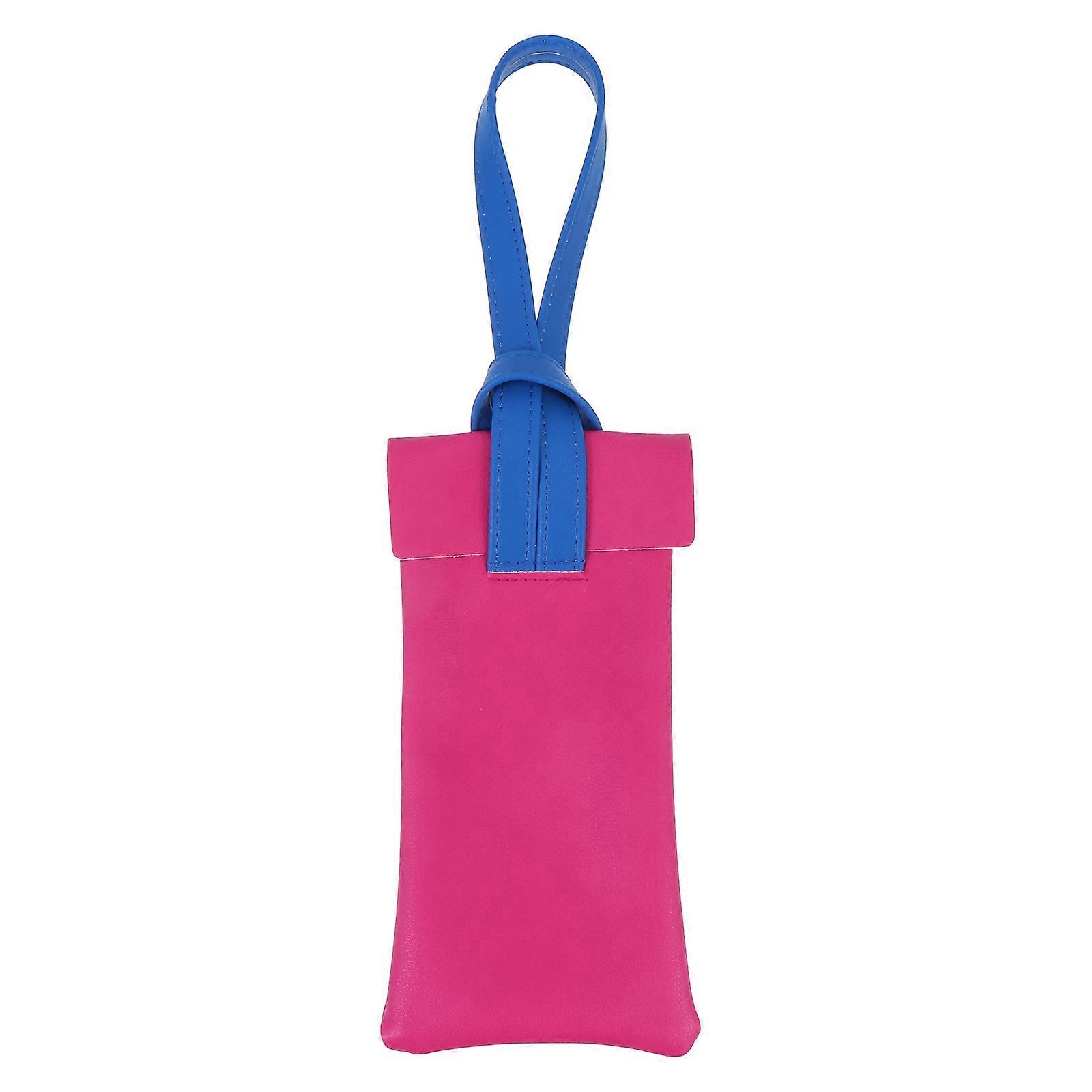 Travel Sunglasses Organizer Case Soft Pouch For Adults Daily Use Rosy Color 1Pc