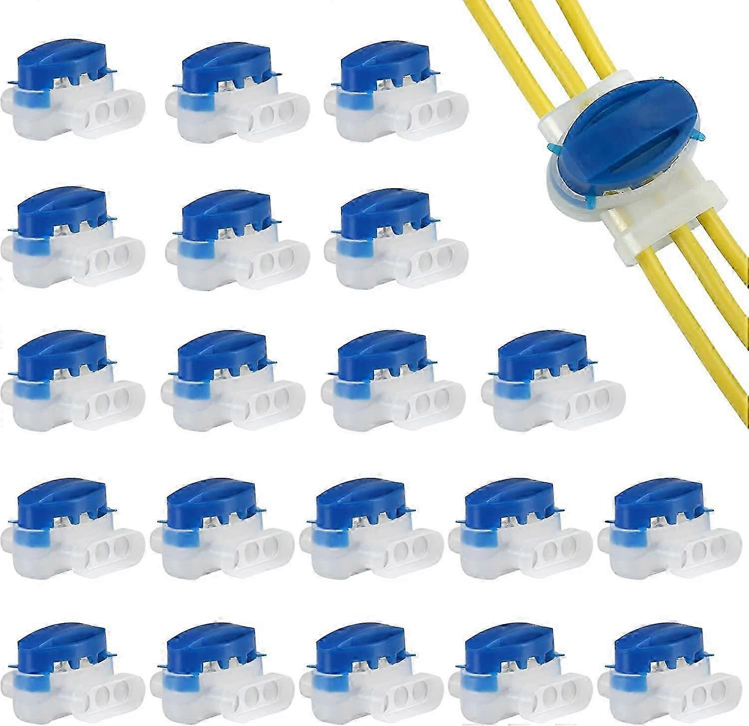 20-Piece Robot Lawn Mower Cable Connector Set - Durable Wiring Solution for UK Garden Maintenance