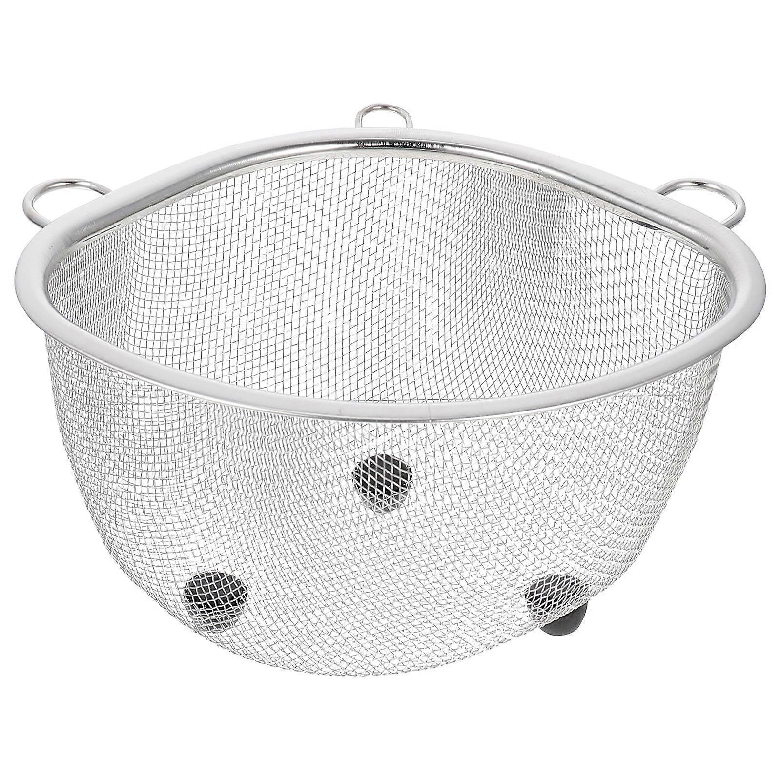 Silver Stainless Steel Kitchen Rack for Draining Basket 1Pcs