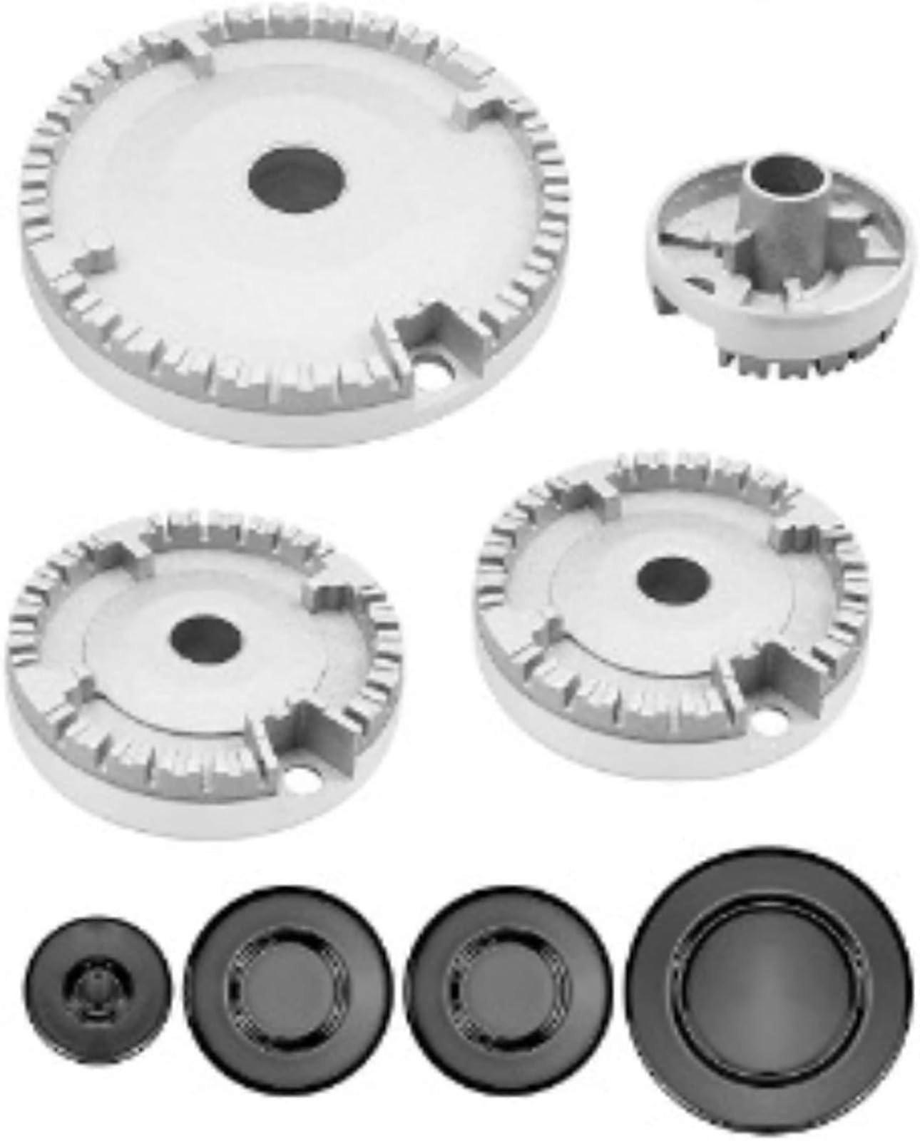 Hob Burner Set, Cooker Lid, Universal Caps, Gas Burner Cover Caps for Most Gas Stoves (A)